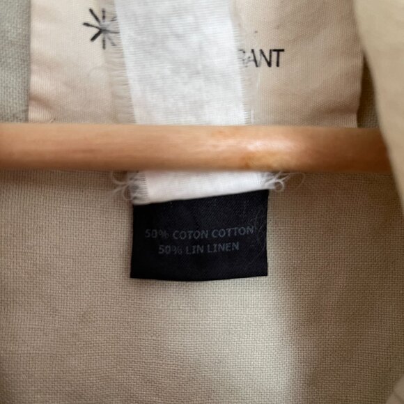 Etoile Isabel Marant Cotton Linen Blend Cream Jacket - Sz S - Picture 6 of 12